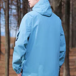 StyleCast x Revolte Men Hooded Solid Windcheater Tailored Jacket image 2