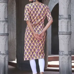 SZN Women Ethnic Motifs Printed Crepe Kurta image 5