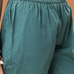 KALINI Women Floral Printed Regular Beads and Stones Kurta with Trousers & With Dupatta image 4