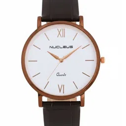 Nucleus Unisex Brass Dial & Leather Straps Analogue Watch LBRWBK-picture-36