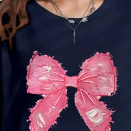 AAHWAN Graphic Printed Round Neck Drop-Shoulder Sleeves T-shirt image 2