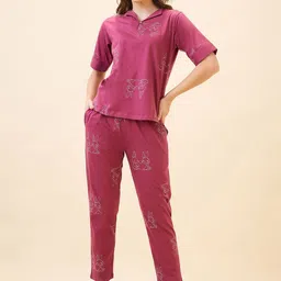 AV2 Women Pure Cotton Printed Night suit-picture-20