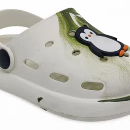 Lil Lollipop Kids Marble Look Penguin Applique Anti-Slip Clogs image 2