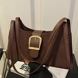 LULU & SKY PU Structured Sling Bag image 4