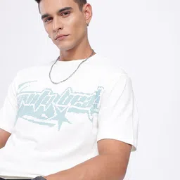 glitchez Typography Printed Relaxed Fit T-shirt-picture-13