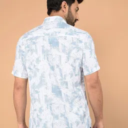 Crimsoune Club Men Classic Slim Fit Opaque Printed Casual Shirt image 3