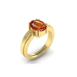 RRVGEM Gold Plated 8.25 Ratti 8.00 KT Gomed Stone Adjustable Ring image 3