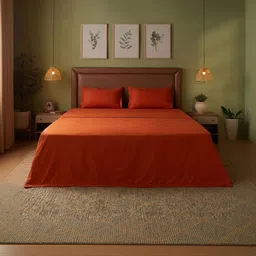 LIVSPACE Orange & Orange AC Room 110 GSM Dohar-picture-14