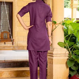 Lilots Embroidered Tunic With Trousers Co-Ords image 5