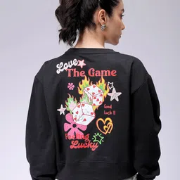 Freehand by The Indian Garage Co Women Printed Sweatshirt-picture-24