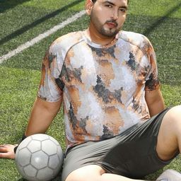Instafab Plus Printed Blur-Imprint Activewear T-Shirt-picture-15