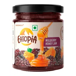 Eatopia Mulberry Sugar Free Honey Jam in Fresh with 70g of Real Fruit Pieces & 30% Wild Honey | 100% Pure & Natural with No Artificial Chemicals/Preservatives | Healthy Good for Gut Health-image-54