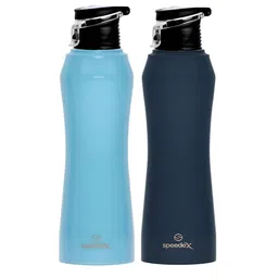 Speedex Blue & Black 2 Pieces Stainless Steel Water Bottle - 1000 ml Each-picture-27