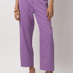 Diwaah Women Mid-Rise Parallel Trousers-picture-39