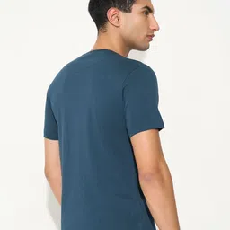 SF JEANS by Pantaloons Men Graphic Printed Round Neck Cotton Slim Fit T-shirt image 3