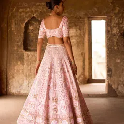 KIASA By Ronak & Shruti Embellished Beads and Stones Ready to Wear Lehenga Blouse With Dupatta image 3