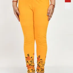 BAESD Girls Pack Of 3 Printed Pure Cotton Ankle Length Leggings-picture-39