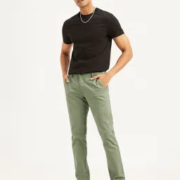 levi's Men's Olive Slim Fit Trousers image 1
