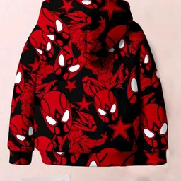 BAESD Boys Graphic Printed Hooded Long Sleeves Sweatshirt image 3