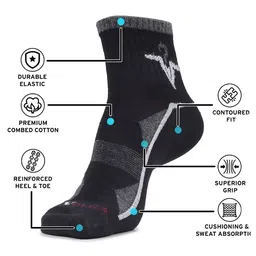 MJE Men Pack Of 5 Patterned Ankle Length Socks image 5