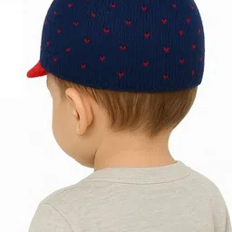 ketkar Unisex Kids Embroidered Woollen Visor Cap image 5
