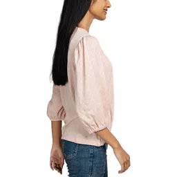 AMADORE Women Synthetic Crepe Solid Tops image 2