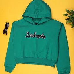V-Mart Girls Printed Hooded Sweatshirt-image-33