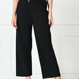 Brainbees Women Relaxed Regular Fit Mid-Rise Trouser-image-20