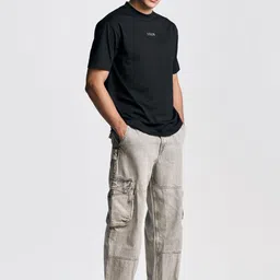 LOVEGEN Men Relaxed Fit Mid-Rise Mildly Distressed Heavy Fade Jeans image 5