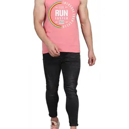 WOOSTRO Men Pack Of 2 Typography Printed Round Neck Cotton Slim Fit T-shirts image 5