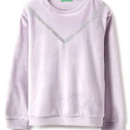 United Colors of Benetton Girls Solid Round Neck Pullover Sweatshirt-picture-8