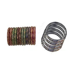SOMIL Set Of 16 Stone-Studded Bangle-picture-23