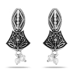 Joy of Jewels Silver-Plated Brass American Diamond Necklace & Earrings image 3