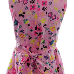 SILK SPARROW Floral Print Fit & Flare Dress image 3