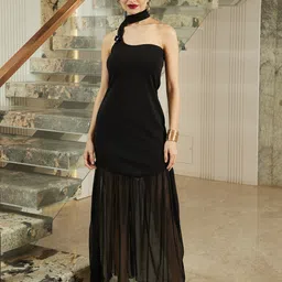 Athena Women Embellished One Shoulder Maxi Dress-image-49