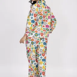 Safeera Relaxing Printed Shirt With Trouser Co-Ords image 2