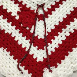 Cute Collection Kids-Girls Multi Wool Poncho Sweaters image 4