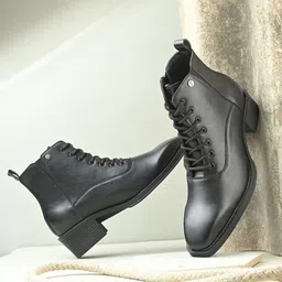 El Paso Men Leather Casual Lace Up Boots-image-62