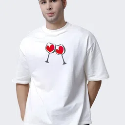 KAIDO Graphic Printed Round Neck Drop-Shoulder Sleeves Cotton Oversized T-shirt-picture-26