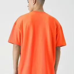 PRONK Men Drop-Shoulder Sleeves Raw Edge T-shirt image 3