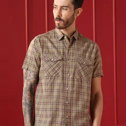 VALEN CLUB Men Checked Casual Shirt-image-11