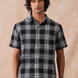WROGN Men Comfort Tartan Checks Checked Casual Shirt-image-54