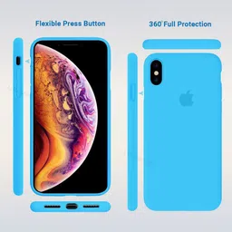 LIRAMARK Solid Printed iPhone Xs Max Back Case Mobile Accessories image 5