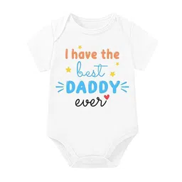 Lillypupp Infant Best Daddy Ever Printed Cotton Bodysuit image 2