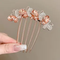 LEVOT Women Embellished Comb Pin image 2