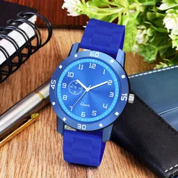 CSAMON Men Textured Straps Analogue Watch Aeviyo 1001BLU D CD Belt-picture-24