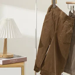 LULU & SKY Unisex Kids High-Rise Easy Wash Pleated Culottes Trousers image 5