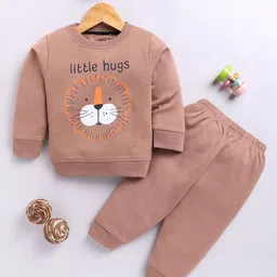 Toonyport Infant Boys Animal Graphic Printed Round Neck Sweatshirt With Jogger-picture-40