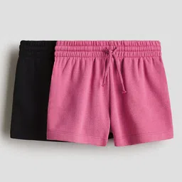 H&M Girls 2-Pack Solid Sweatshorts-picture-15