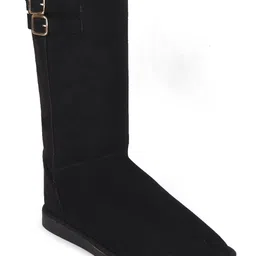 Carlton London Women Tall Winter Boots With Decorative Buckle Straps-picture-36